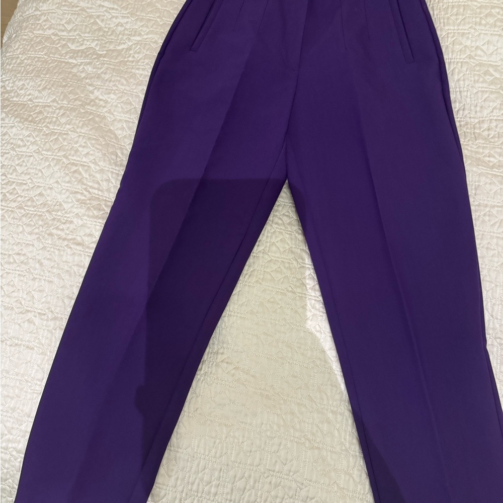 Zara Vibrant Purple Trousers Size M